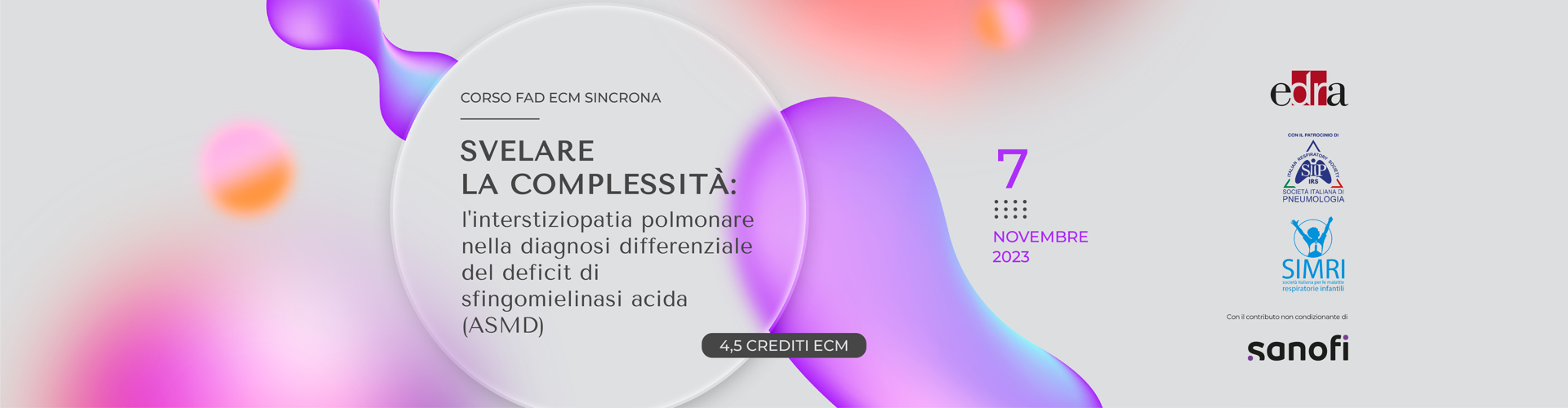 Svelare la complessità: l'interstiziopatia polmonare nella diagnosi differenziale del deficit di sfingomielinasi acida (ASMD)