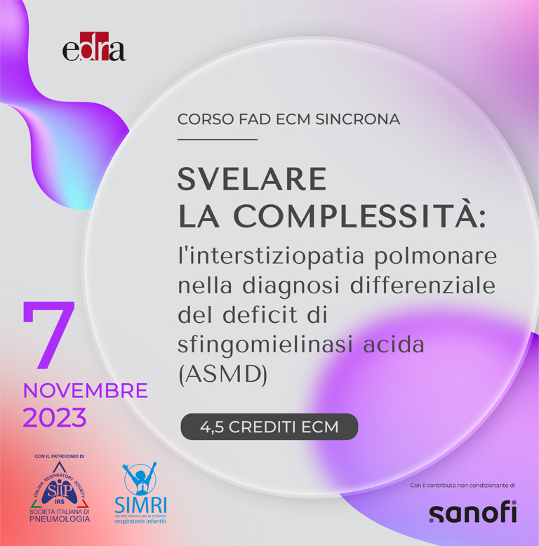 Svelare la complessità: l'interstiziopatia polmonare nella diagnosi differenziale del deficit di sfingomielinasi acida (ASMD)